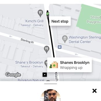 Shanes Brooklyn - 10:48 update from Uber with new delivery person. - New American Near Me - Brooklyn, New York Shanes Brooklyn - 10:48 update from Uber with new delivery person. - New American Near Me - Brooklyn, New York