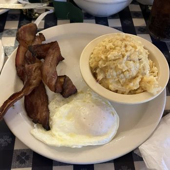The Loveless Cafe - Side of bacon, side egg, side hashbrown casserole - Breakfast & Brunch Near Me - Nashville, Tennessee The Loveless Cafe - Side of bacon, side egg, side hashbrown casserole - Breakfast & Brunch Near Me - Nashville, Tennessee