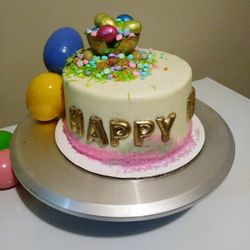 Crave Sweet Treats - Custom order cookies and cream cake! Happy Easter!