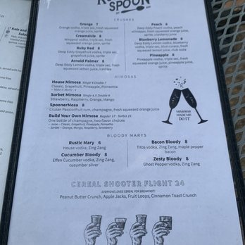 The Rustic Spoon - Drink menu - Breakfast & Brunch Near Me - Virginia Beach, Virginia