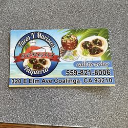 Tacos Y Mariscos Sergio Taqueria - Business card