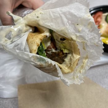 Wally's Falafel and Hummus - 14. Falafel Deluxe Sandwich - Middle Eastern Near Me - Minneapolis, Minnesota