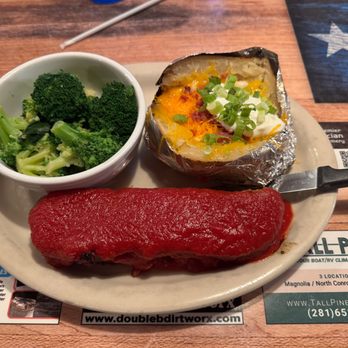 Phil's Roadhouse & Grill - Meatloaf w Baked Potato & Broccoli - Barbeque Near Me - Montgomery, Texas Phil's Roadhouse & Grill - Meatloaf w Baked Potato & Broccoli - Barbeque Near Me - Montgomery, Texas