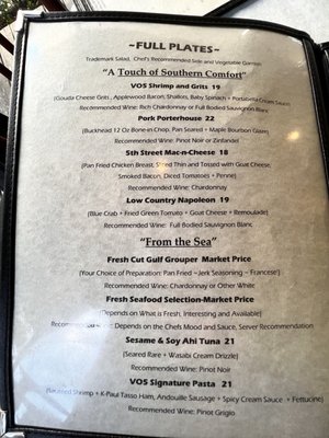 Menu photo 2 Vintage On 5th Crystal River, FL