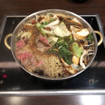 MoMo Paradise - Our Sukiyaki sauce option with our mix of choose your own veggies and meat. Yum - Hot Pot Near Me - Rowland Heights, California MoMo Paradise - Our Sukiyaki sauce option with our mix of choose your own veggies and meat. Yum - Hot Pot Near Me - Rowland Heights, California