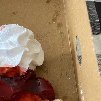 Painted Dough - I thought it was rat hair, turns out it's actually cardboard fibers. - Donuts Near Me - Chino, California Painted Dough - I thought it was rat hair, turns out it's actually cardboard fibers. - Donuts Near Me - Chino, California