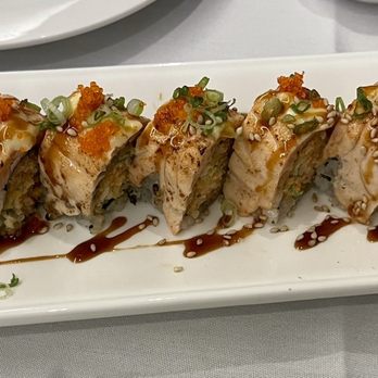 All Seasons Table - Torched Atlantic Salmon And Crabmeat Maki - Chinese Near Me - Malden, Massachusetts