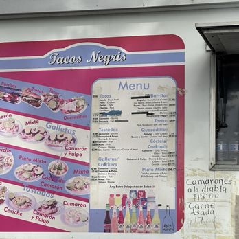 Tacos Negris - Menu 12/16/2025 - Mexican Near Me - Fremont, California Tacos Negris - Menu 12/16/2025 - Mexican Near Me - Fremont, California