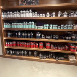 wall full of cups