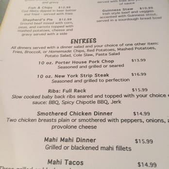 McK's Tavern - Entrees - American Near Me - Daytona Beach, Florida McK's Tavern - Entrees - American Near Me - Daytona Beach, Florida