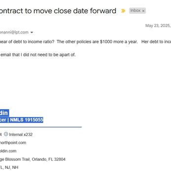 Northpoint Mortgage - Email from Mitch to me asking me if I know what DTI ratio is - Mortgage Lenders Near Me - St. Cloud, Florida Northpoint Mortgage - Email from Mitch to me asking me if I know what DTI ratio is - Mortgage Lenders Near Me - St. Cloud, Florida
