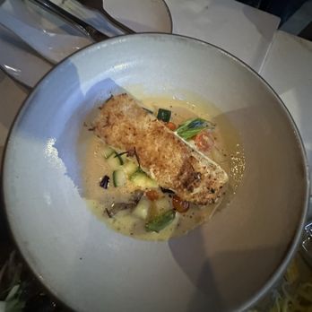 Ryla - Coconut Crusted Wild Alaskan Halibut - Asian Fusion Near Me - Hermosa Beach, California Ryla - Coconut Crusted Wild Alaskan Halibut - Asian Fusion Near Me - Hermosa Beach, California