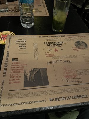 Menu photo 8 La Bodeguita del Medio México, D.F., DIF Menu photo 8 La Bodeguita del Medio México, D.F., DIF