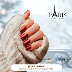 Paris Nails Lounge - Christmas magic starts at your fingertips Beautiful nails always set the mood for holiday joy. Book your festive glow today