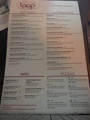 Menu photo 8 The Loop - West End St Louis Park, MN