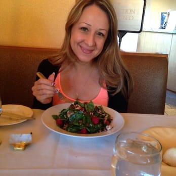 Olive's Bistro - My friend eating her Raspberry Salad! - New American Near Me - Burbank, California Olive's Bistro - My friend eating her Raspberry Salad! - New American Near Me - Burbank, California