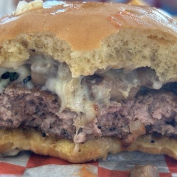 Fat Stu's All-American Burger - Inside Big Al 'shroom Boom - Burgers Near Me - Harrison, New York Fat Stu's All-American Burger - Inside Big Al 'shroom Boom - Burgers Near Me - Harrison, New York