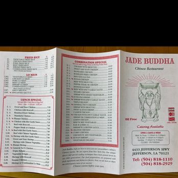 Jade Buddha Chinese Restaurant - Menu - Chinese Near Me - New Orleans, Louisiana Jade Buddha Chinese Restaurant - Menu - Chinese Near Me - New Orleans, Louisiana