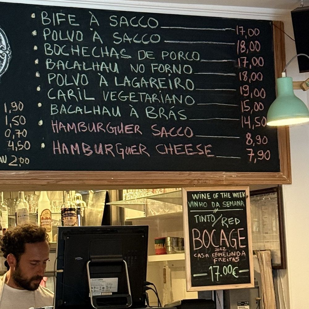 SACCO - Menu - Portuguese Near Me - Lisbon, 11 SACCO - Menu - Portuguese Near Me - Lisbon, 11