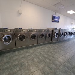 Plaza Laundry & Cleaners - 7am - 9pm 7 days a week. 
Large capacity washing machines available.