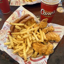 Box combo, no slaw extra toast buttered on both sides