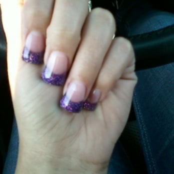 Fashion Nails - dark purple glitter tip =) - Nail Salons Near Me - El Cajon, California Fashion Nails - dark purple glitter tip =) - Nail Salons Near Me - El Cajon, California