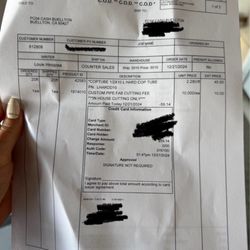 Reece Plumbing - Invoice