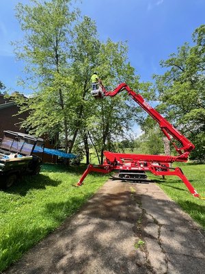 Our lift - Our lift allow us reach those hard to get to limbs and spaces for all your true removal and pruning needs. Our lift - Our lift allow us reach those hard to get to limbs and spaces for all your true removal and pruning needs.