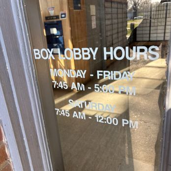 U.S. Postal Service - box lobby hours posted on front door of Post Office - Post Offices Near Me - Parkin, Arkansas U.S. Postal Service - box lobby hours posted on front door of Post Office - Post Offices Near Me - Parkin, Arkansas