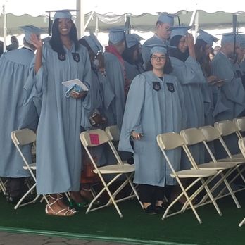 Columbia University - My daughter Gab getting ready to walk on stage to get her masters degree - Colleges & Universities Near Me - New York, New York