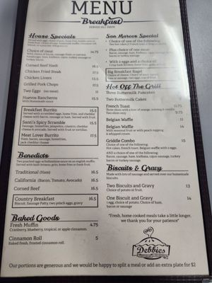 Menu photo 4 Debbie's Restaurant & Pie Shoppe San Marcos, CA Menu photo 4 Debbie's Restaurant & Pie Shoppe San Marcos, CA