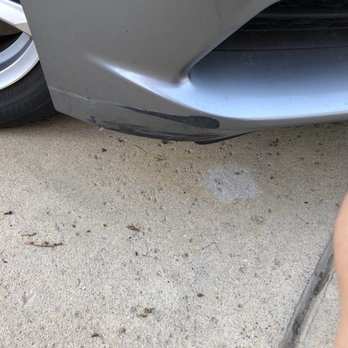Cypress Autobody - Before, front bumper passenger side - Auto Detailing Near Me - Hermosa Beach, California