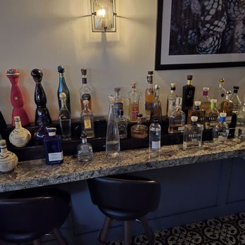 Caló Kitchen + Tequila - El Segundo - Bar display near front door - Mexican Near Me - El Segundo, California