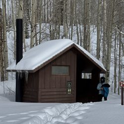 Action Adventures Snowmobile & Atv Rentals - Restroom along the way