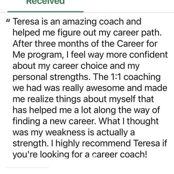 PathUp Career Coaching - Client testimonial - Career Counseling Near Me PathUp Career Coaching - Client testimonial - Career Counseling Near Me