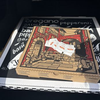 Santa's Pizza - Compared to a regular large - Pizza Near Me - Covina, California