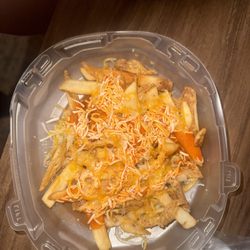 Pardon My Cheesesteak - These are supposed to be chicken cheese, buffalo fries, look like garbage