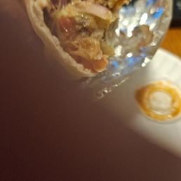 This is the wrap I got!!!No meat for sure! and what about the rest? does not look like the picture at all!!!