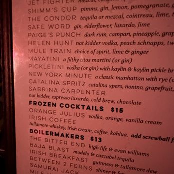 Shim Sham - Menu - 4/25 - Cocktail Bars Near Me - Los Angeles, California Shim Sham - Menu - 4/25 - Cocktail Bars Near Me - Los Angeles, California