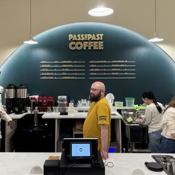 Pass The Past Coffee - Coffee counter and staff