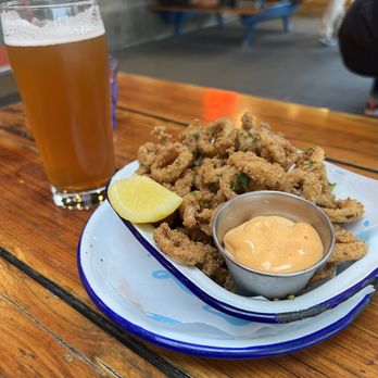 Garbo’s - Fried calamari, $17 small plate - Seafood Near Me - Austin, Texas