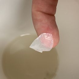 Piece of plastic in my drink Piece of plastic in my drink
