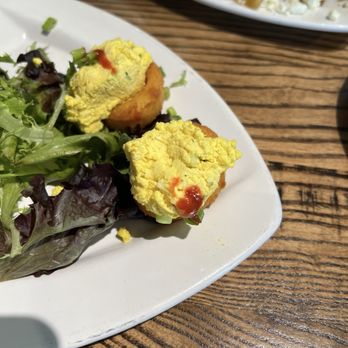 Local Goat - Deep Fried Deviled Eggs - New American Near Me - Pigeon Forge, Tennessee