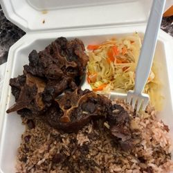 Little Jamaica restaurant and lounge - This was the oxtail plate.