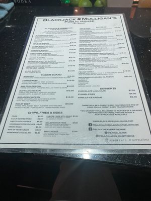 Menu photo 3 Blackjack Mulligans Hawthorne, NJ