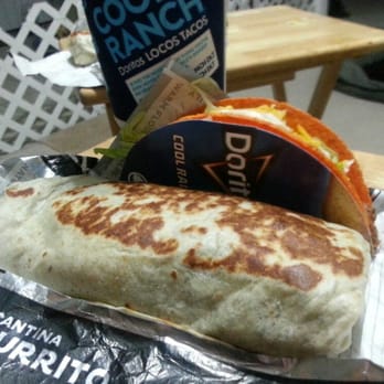Taco Bell - Catina steak burrito. W a nacho cheese taco - Fast Food Near Me - Navarre, Florida