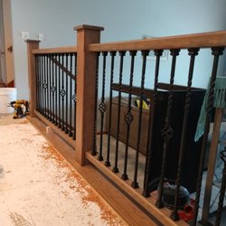 BK's Custom Woodworks - Custom railguard for room separation