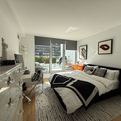 Brener Construction - Guest bedroom floor and interior painting, removal of wallpaper