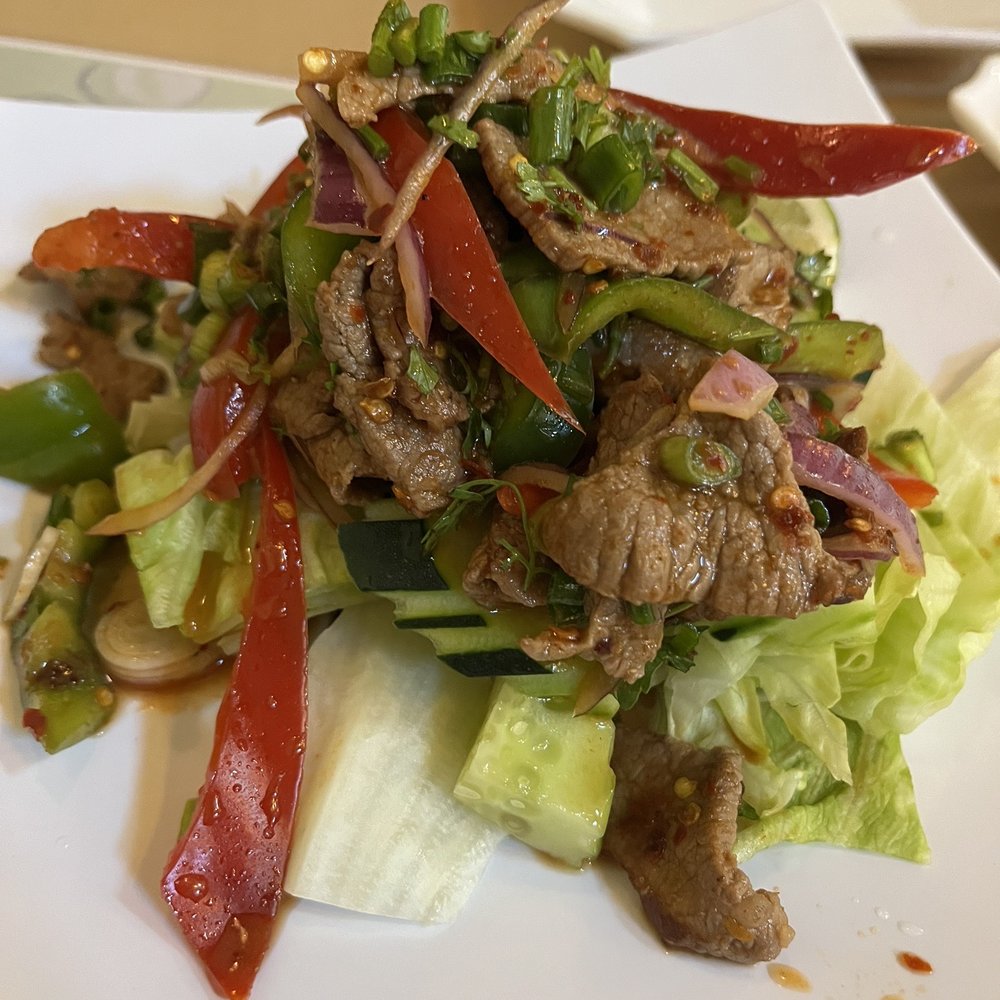 Coconut Cafe - Yum neau (beef salad) - Laotian Near Me - Merced, California