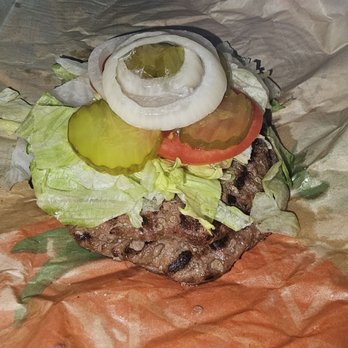 Burger King - Double Whopper low carb. They are out of plastic containers which was fine. - Burgers Near Me - Iowa, Louisiana Burger King - Double Whopper low carb. They are out of plastic containers which was fine. - Burgers Near Me - Iowa, Louisiana